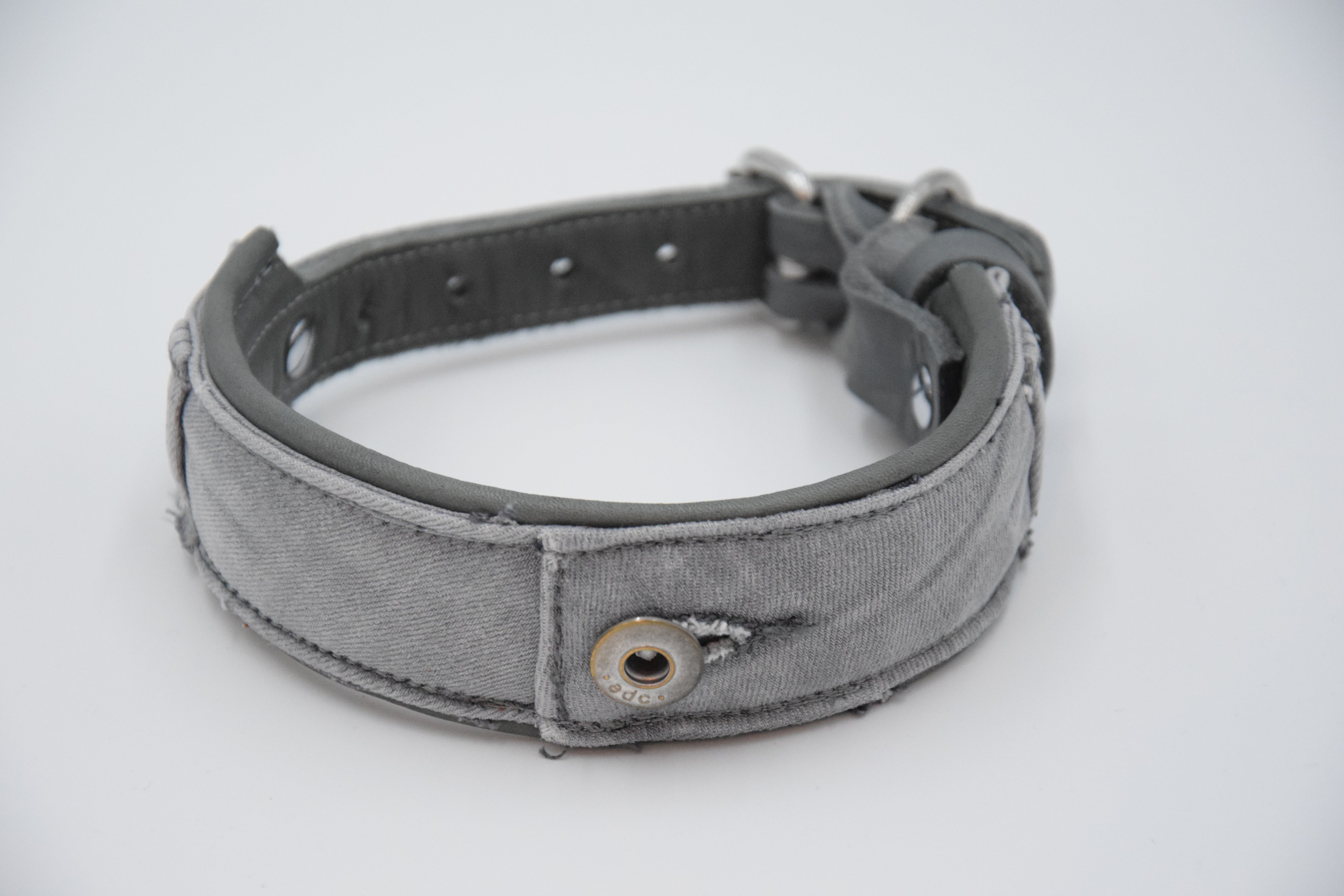 Halsband Jeans/Hosenbund, Mein Juwel, HU 32 cm - 44 cm/4-4,5 cm breit, Jeans