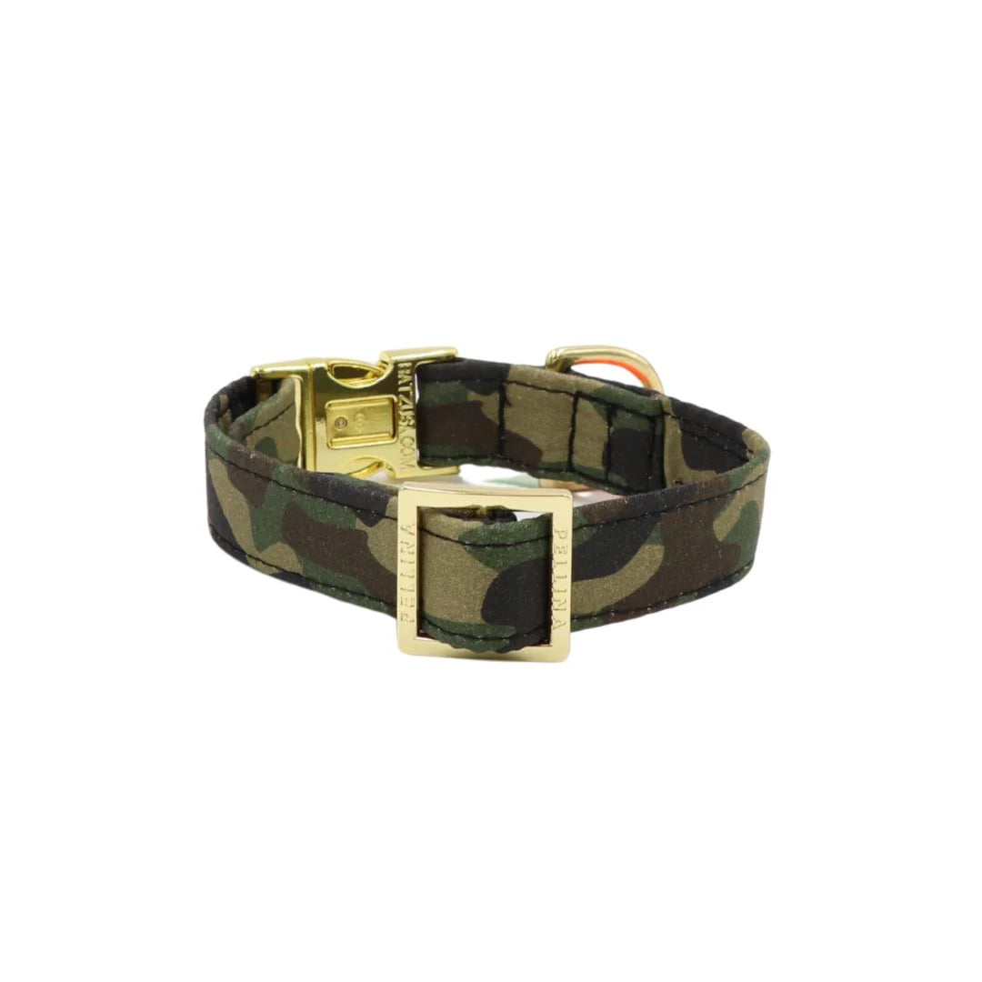 Halsband Camouflage/Gold, Pellina