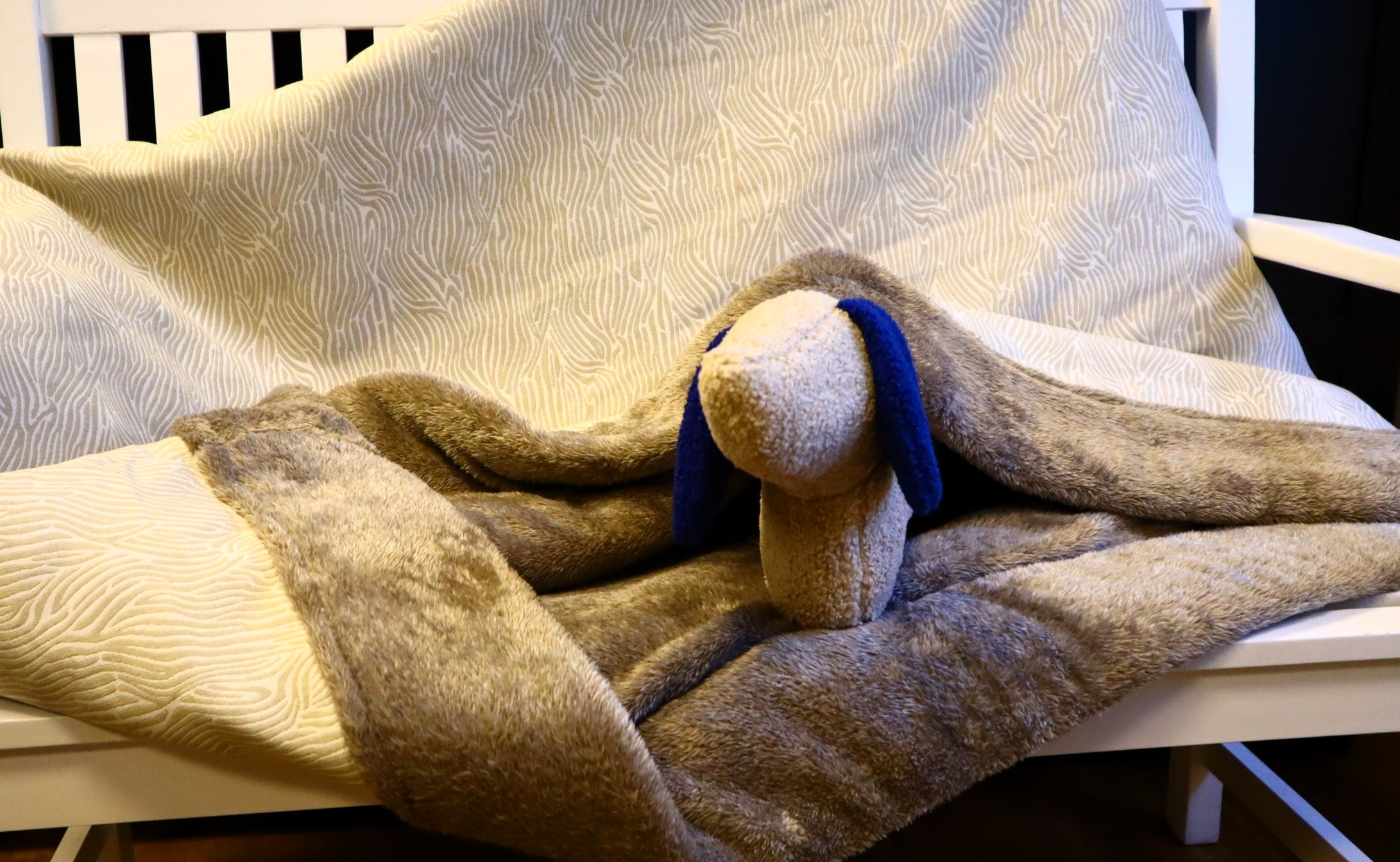 Schlafsack Zebra Jaquardstoff, Hundemüde