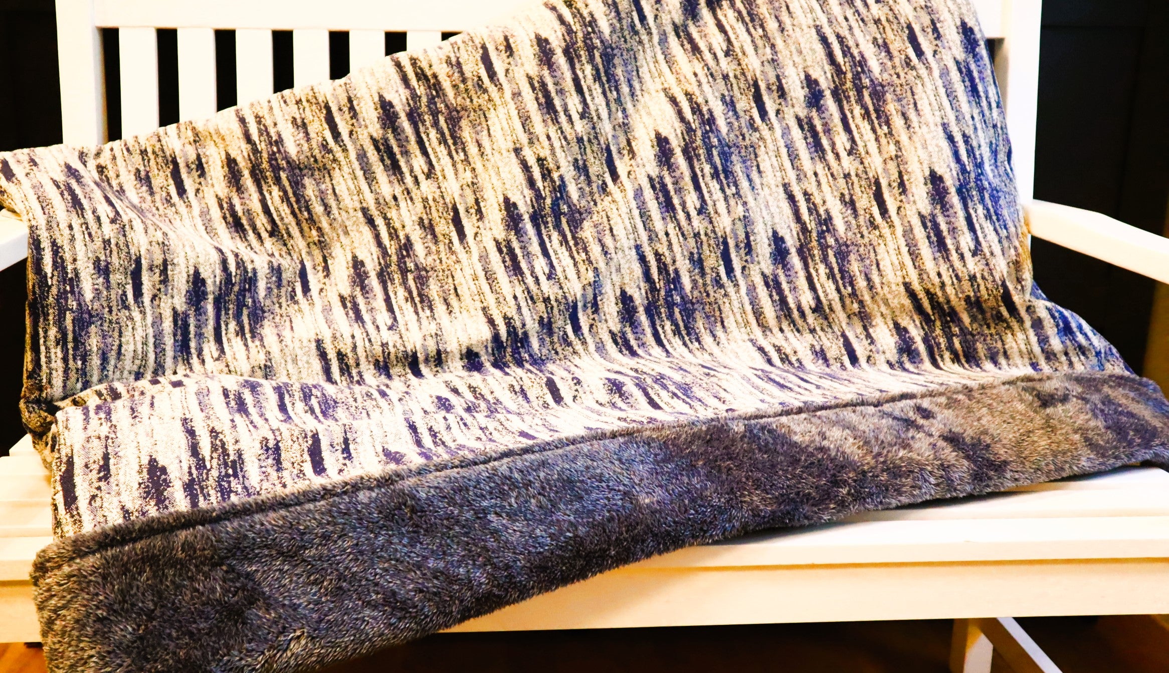 Schlafsack Streifen Jaquardstoff, Hundemüde