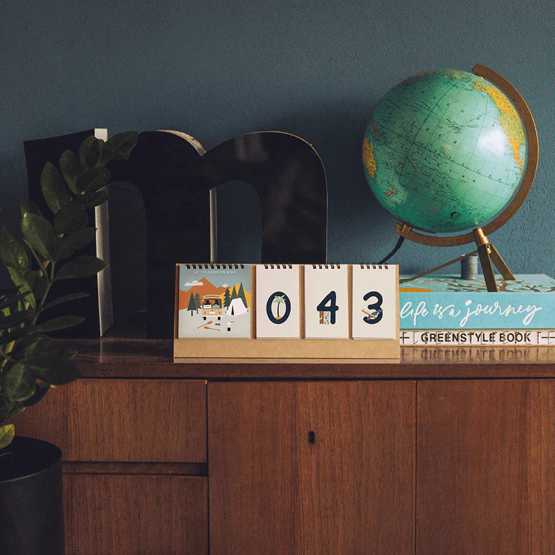 Urlaubs-Countdown-Zähler, Roadtyping