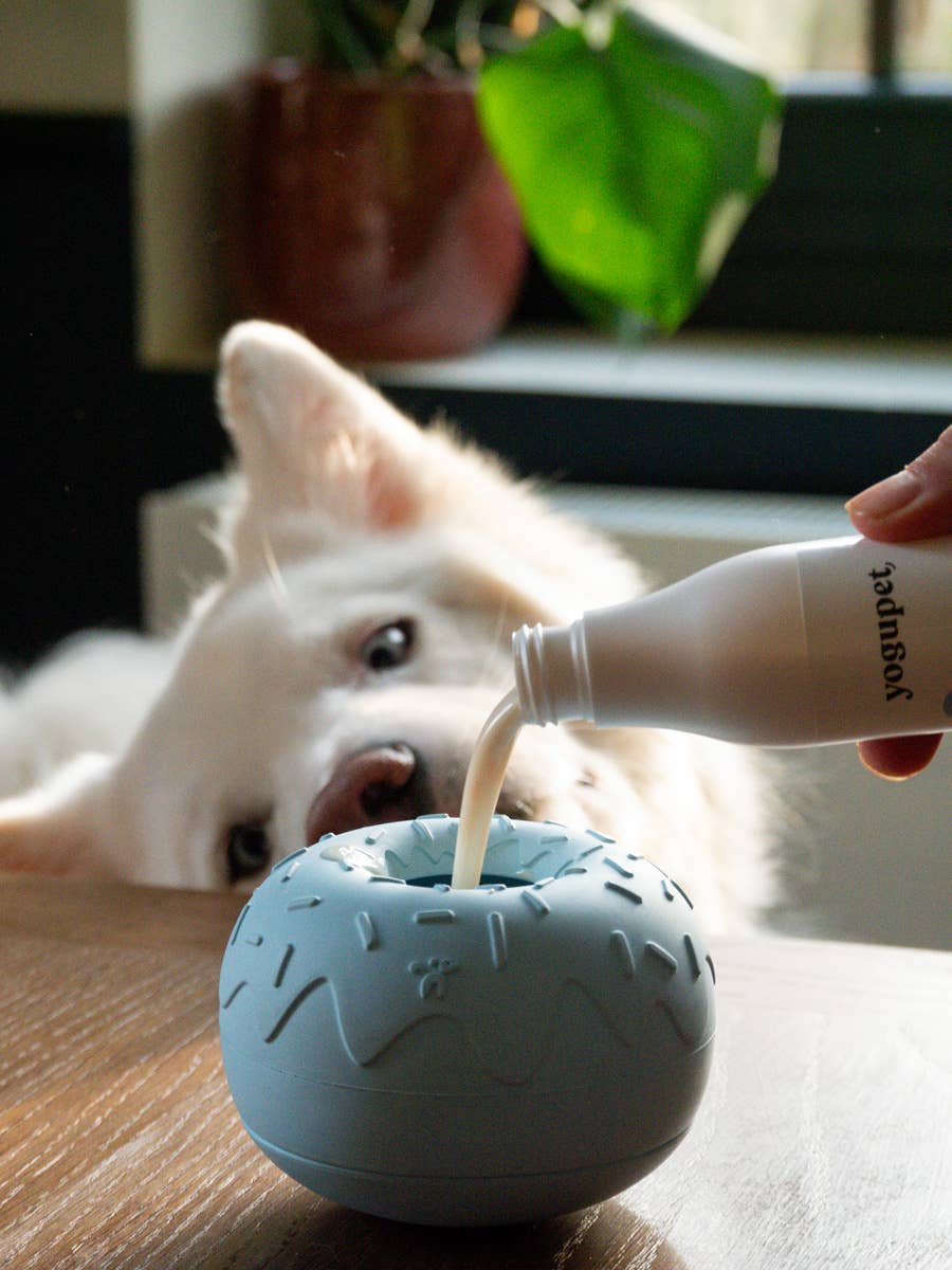 Beschäftigungsspielzeug für Hunde - Yoomy Donut - Blau