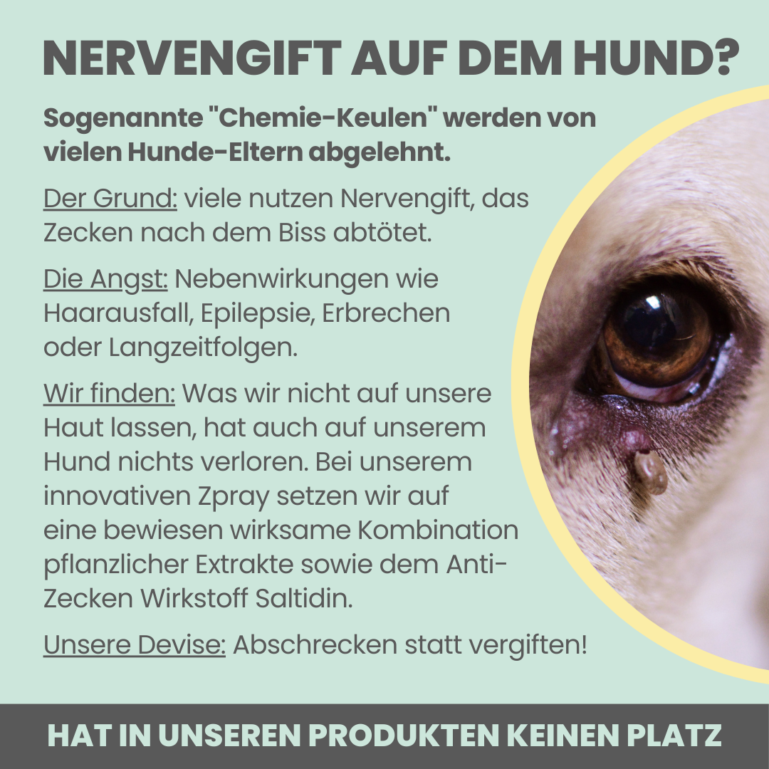 Zpray für Hunde gegen Zecken, Flöhe, Milben & Mücken