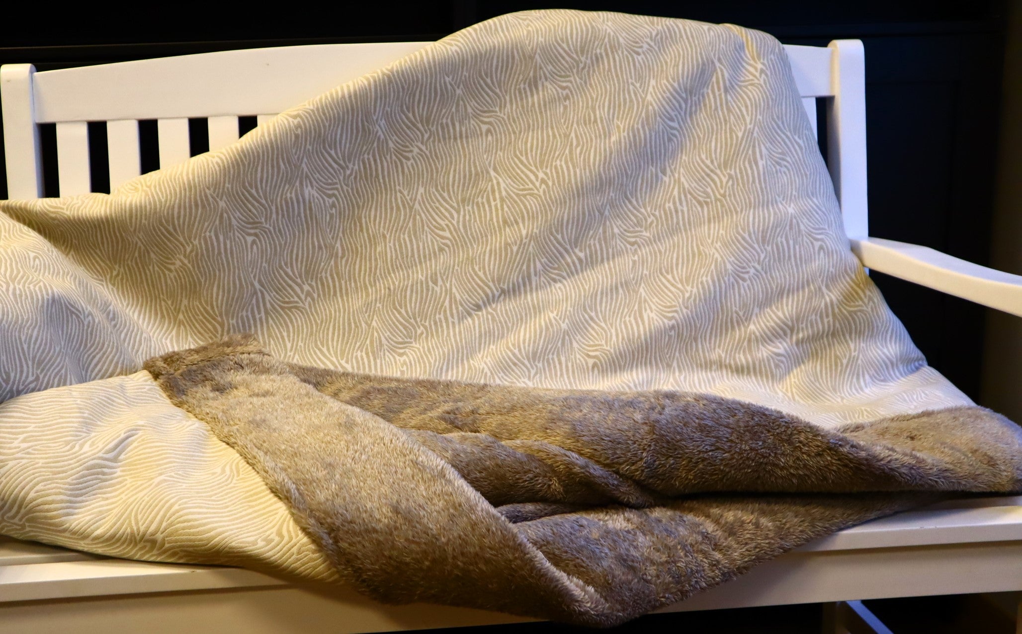 Schlafsack Zebra Jaquardstoff, Hundemüde