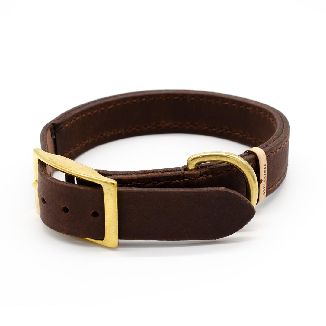 Lederhalsband mit Sattlernaht, Souleashes