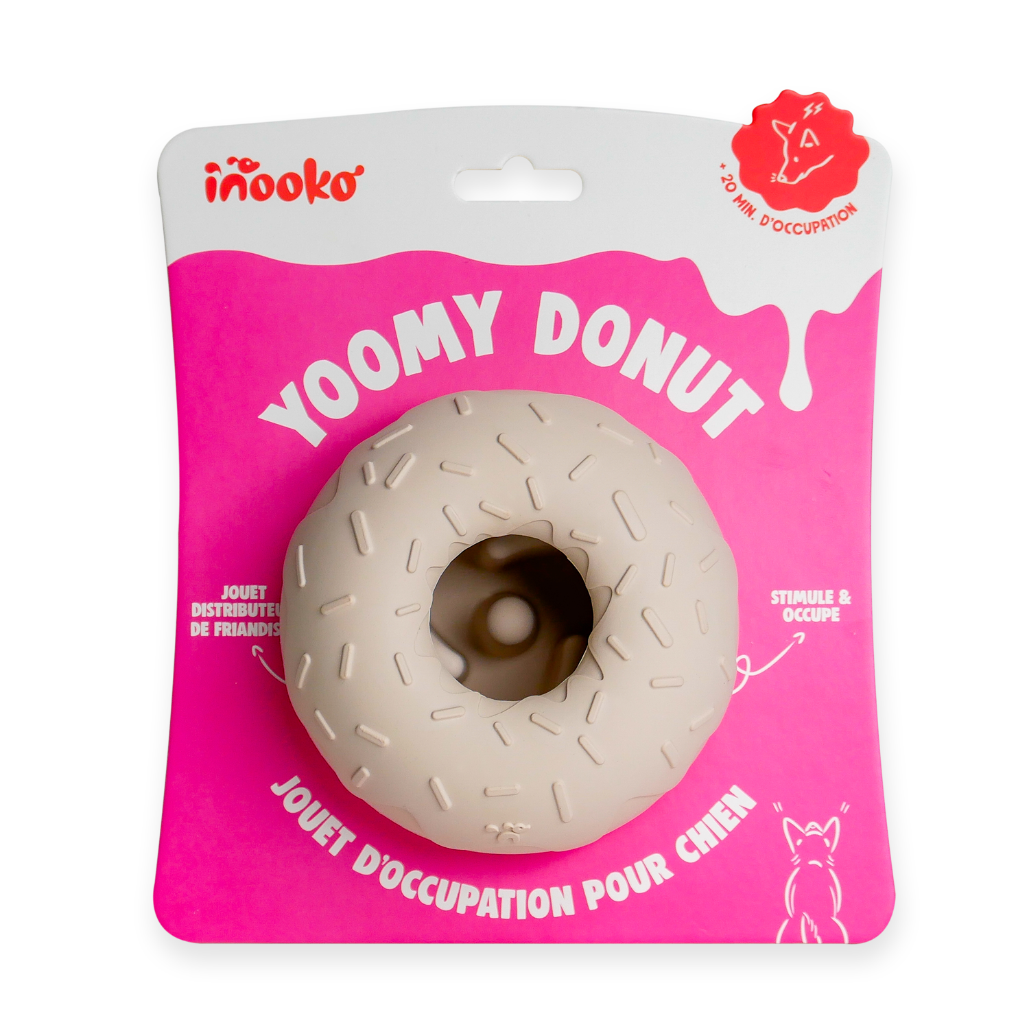 Beschäftigungsspielzeug für Hunde - Yoomy Donut - Sand