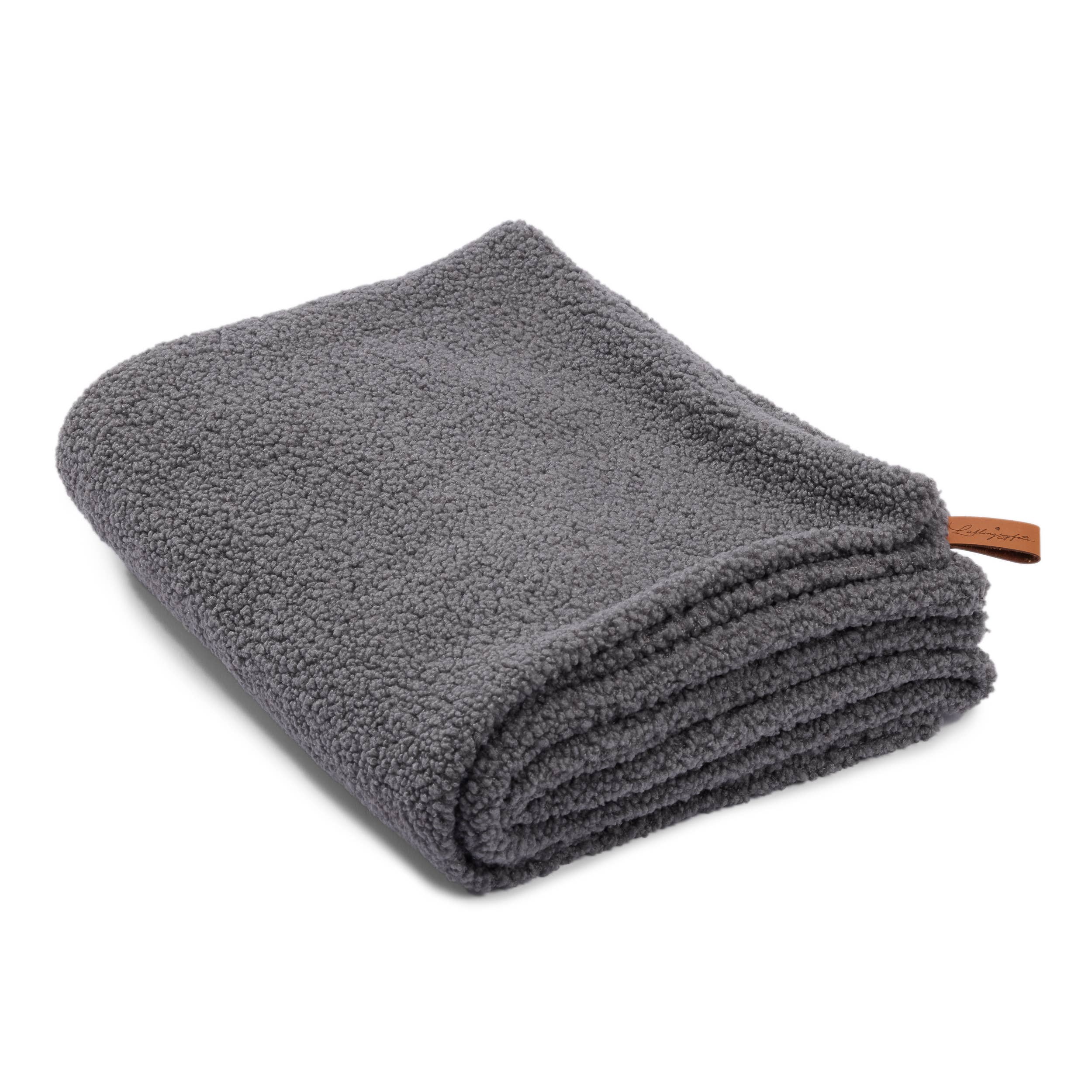 Oversize Hundedecke aus Teddy Anthrazit, Lieblingspfote