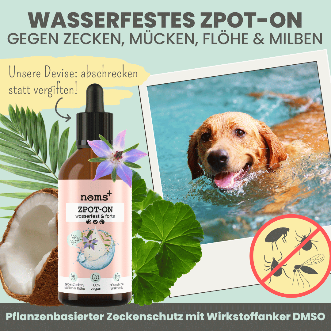 Wasserfestes Zpot-on für Hunde gegen Zecken, Flöhe, Milben & Mücken