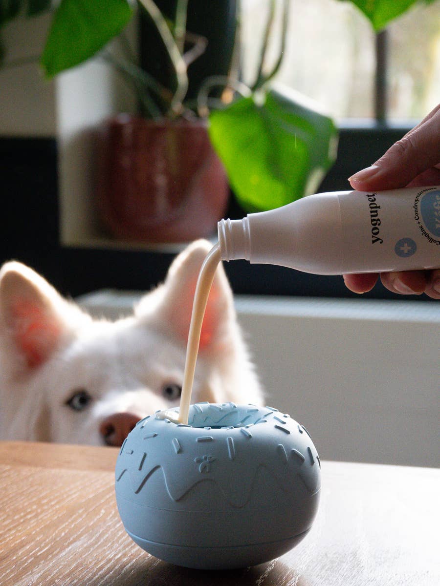 Beschäftigungsspielzeug für Hunde - Yoomy Donut - Blau