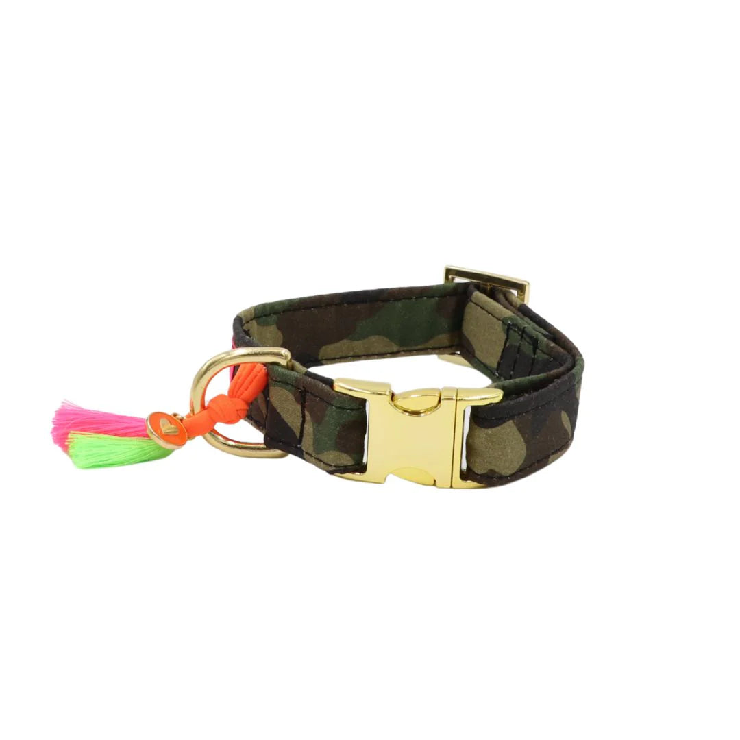 Halsband Camouflage/Gold, Pellina