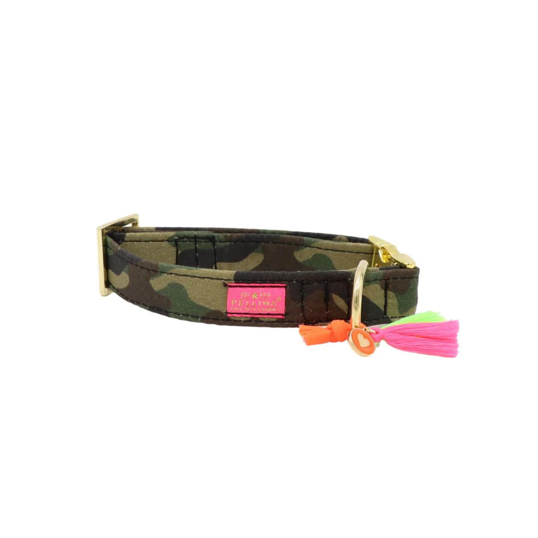 Halsband Camouflage/Gold, Pellina