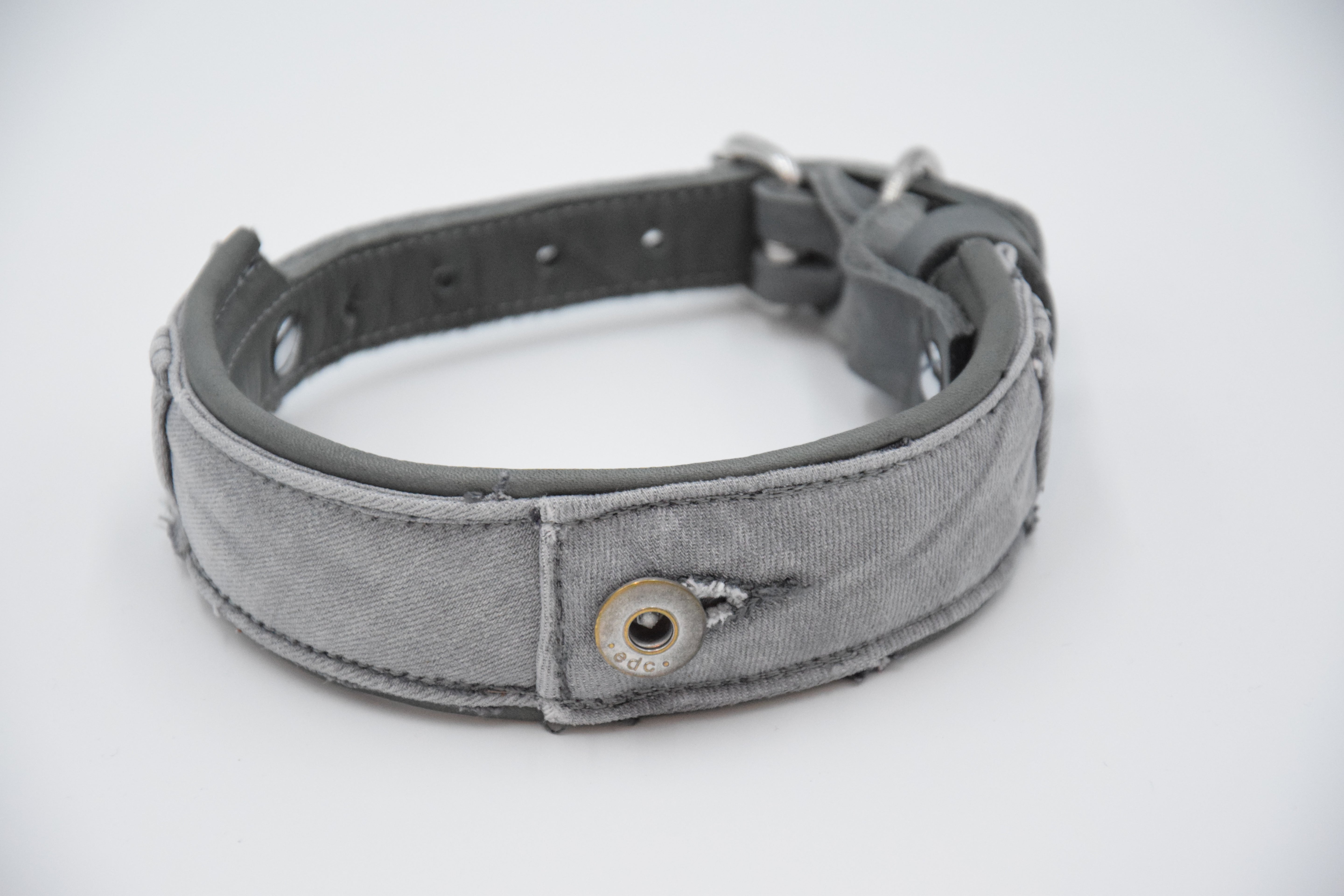 Halsband Jeans/Hosenbund, Mein Juwel, HU 32 cm - 44 cm/4-4,5 cm breit, Jeans