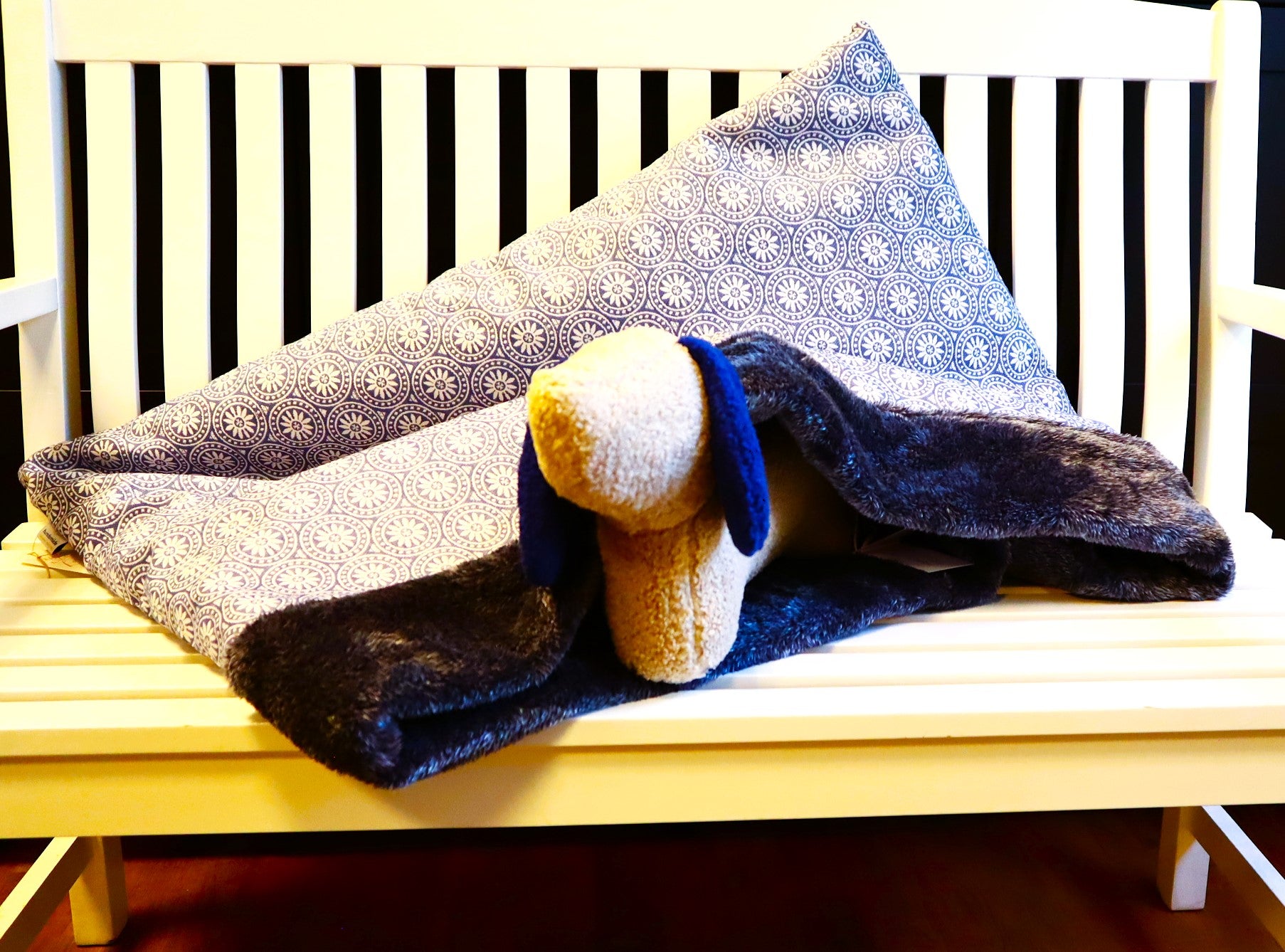 Schlafsack Blume Jaquardstoff, Hundemüde