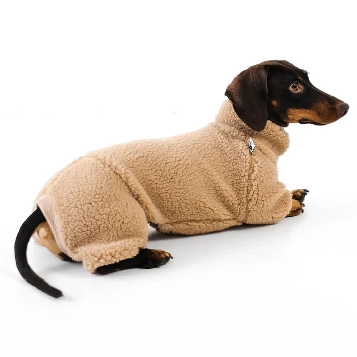 Hundepullover 'Teddy Overall Dackel', Karma Hund, beige