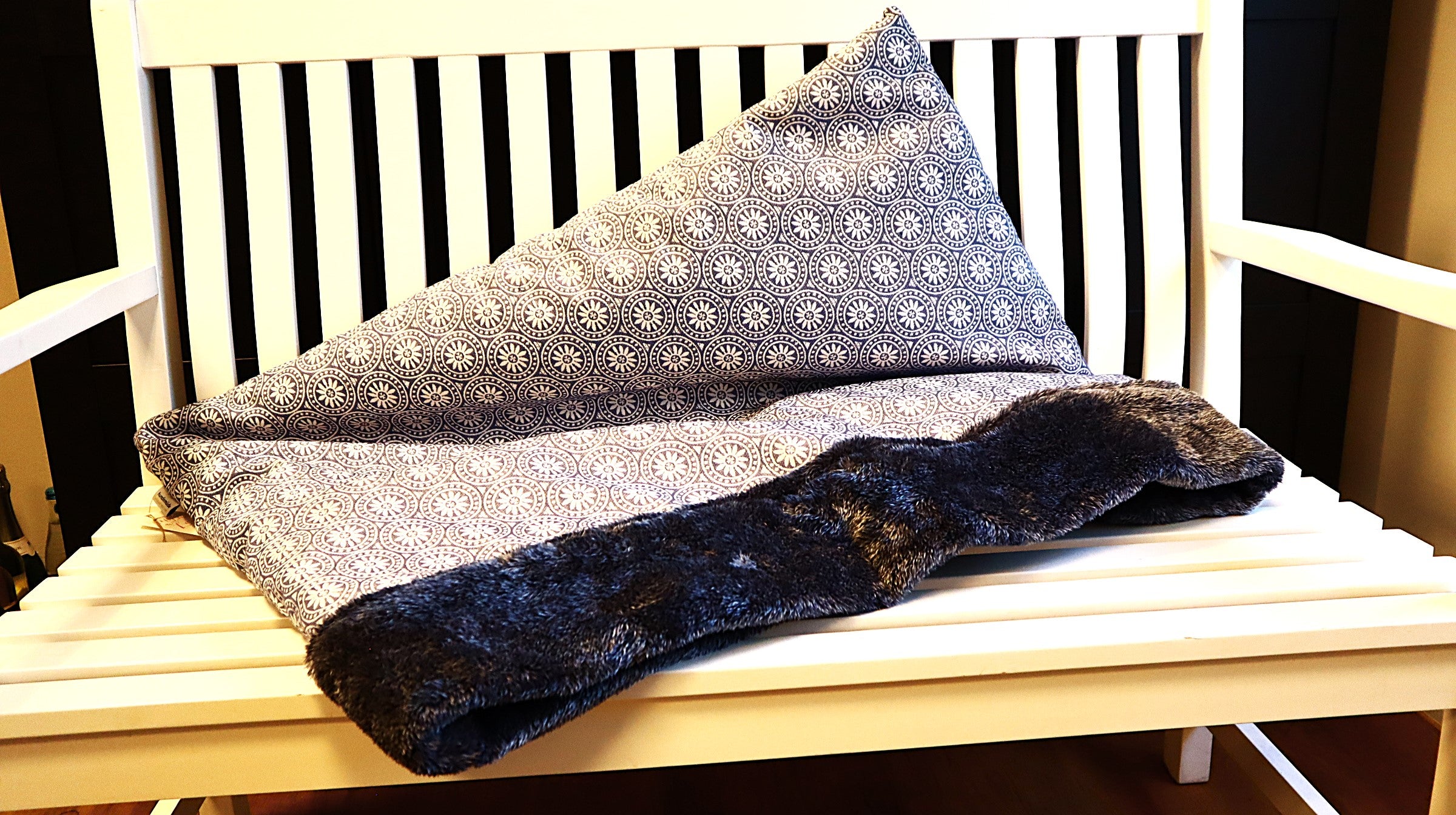 Schlafsack Blume Jaquardstoff, Hundemüde