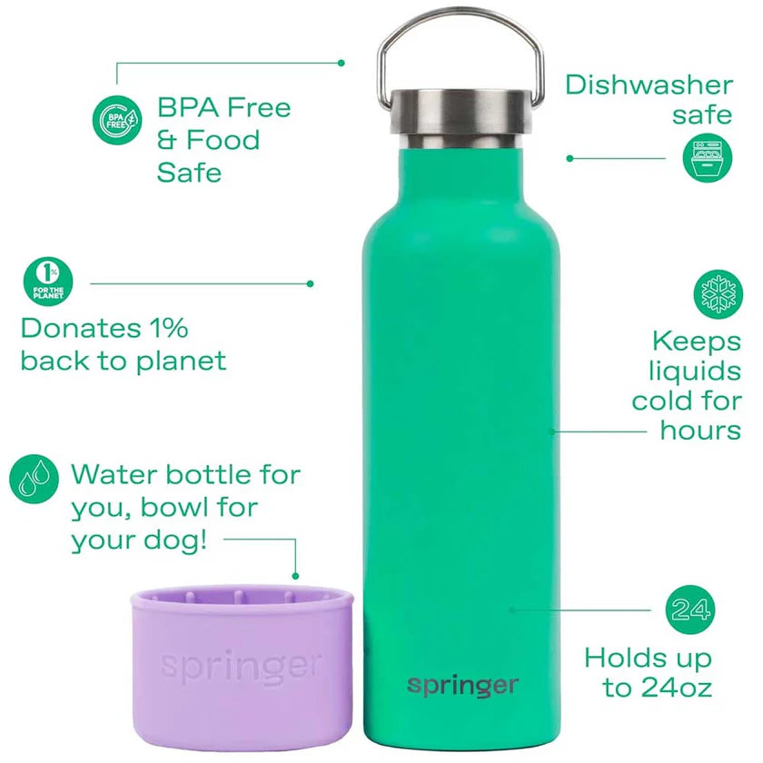 Trinkflasche Dog & Me , Springer, 710 ml, isoliert